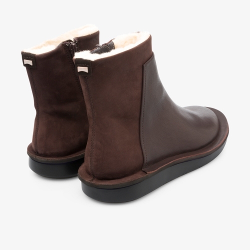 Camper Formiga Ankle Boots Dark Brown - Womens Singapore MKLATX-039